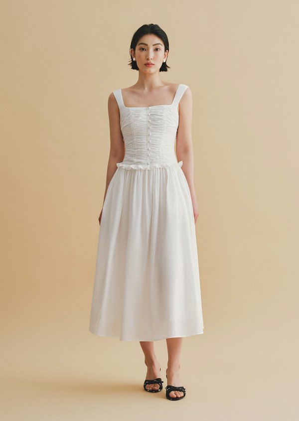 Capri Midaxi Dress - White