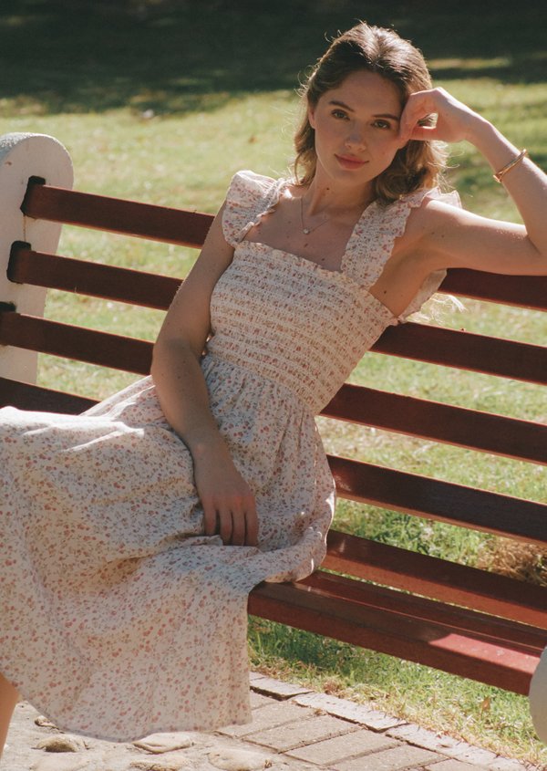 Hilton Midi Dress - Wild Prune In Daylight V2 Hilton Midi Dress - Wild Prune In Daylight V2