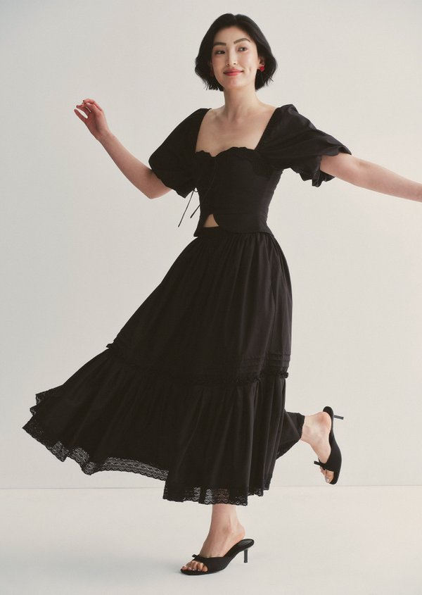 Jossie Midi Skirt - Black Jossie Midi Skirt - Black