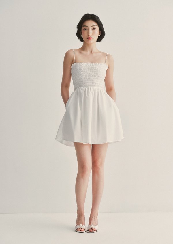Evelyn Mini Dress - White Evelyn Mini Dress - White