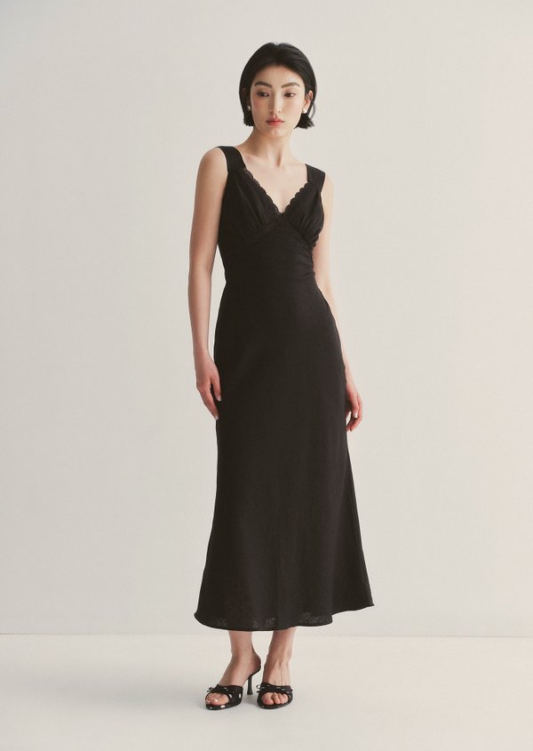Madonna Midaxi Dress - Black