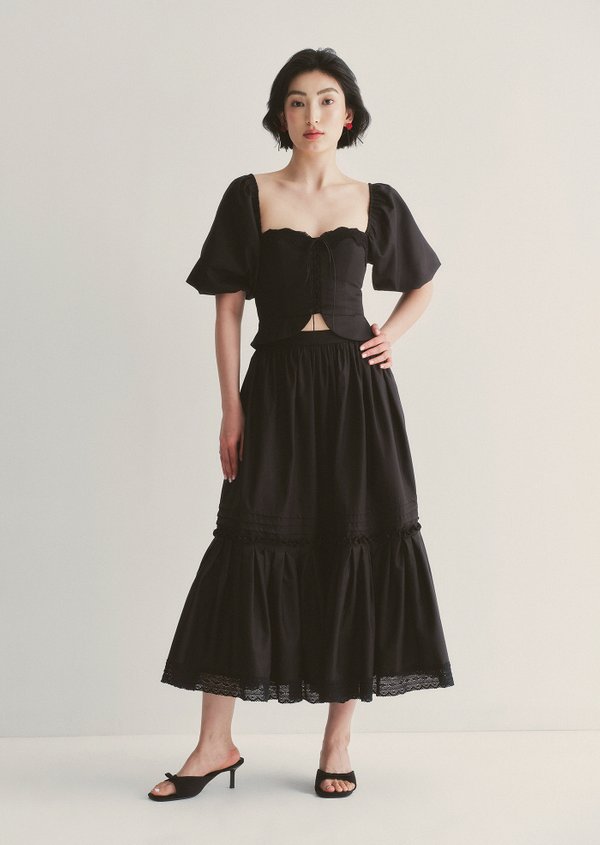 Jossie Midi Skirt - Black Jossie Midi Skirt - Black