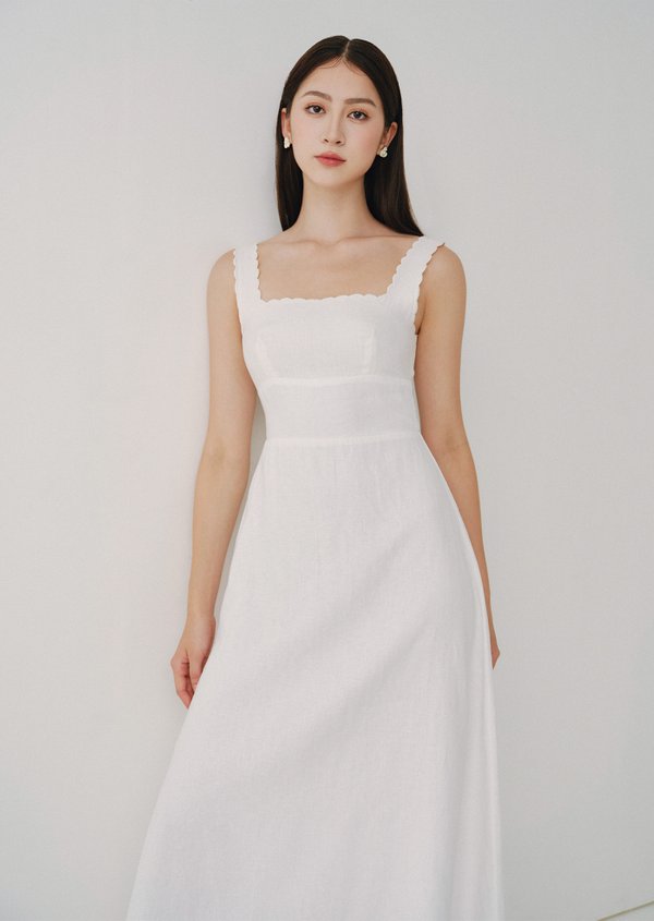 Amandie Midaxi Dress - White Amandie Midaxi Dress - White