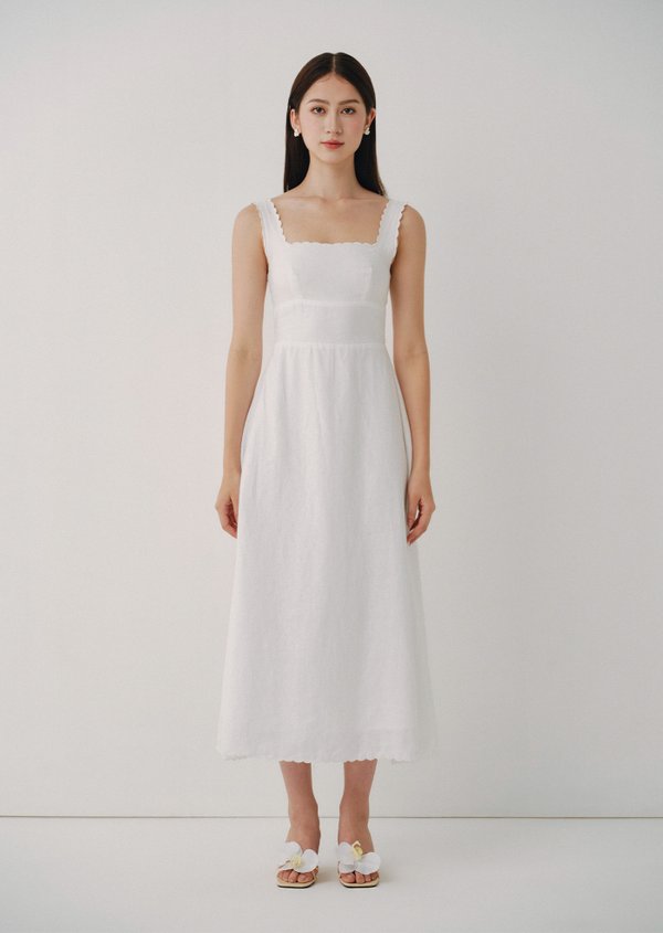 Amandie Midaxi Dress - White Amandie Midaxi Dress - White