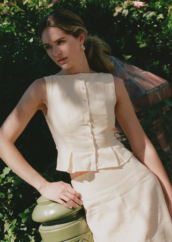 Elijah Top - Pale Yellow