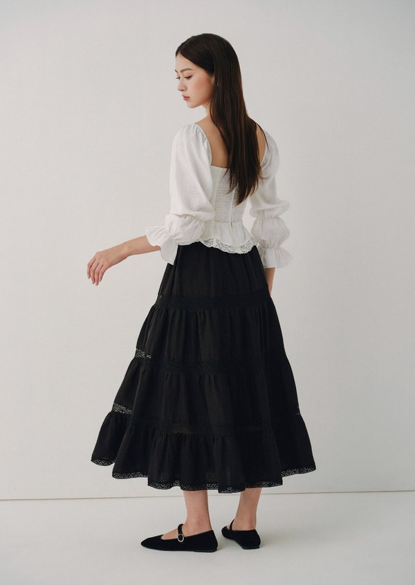 Doechi Midaxi Skirt - Black Doechi Midaxi Skirt - Black