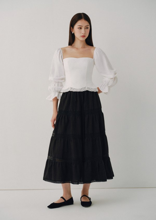 Doechi Midaxi Skirt - Black Doechi Midaxi Skirt - Black