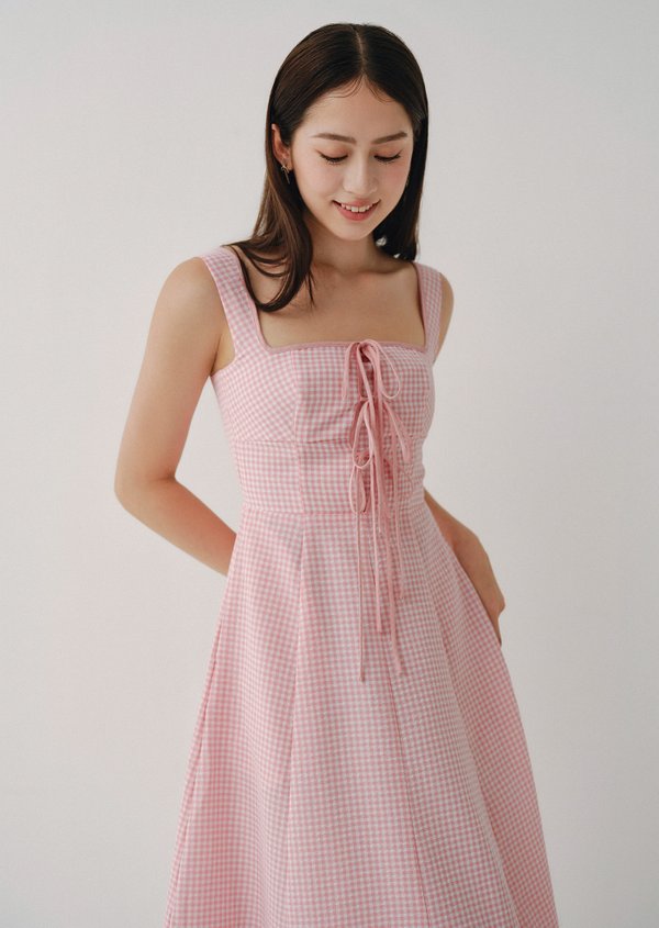 Holland Midi Dress - White | Caramel Monster