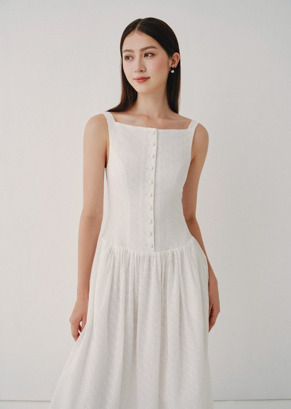 Malone Midaxi Dress - White