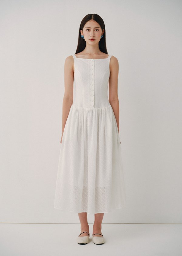 Malone Midaxi Dress - White