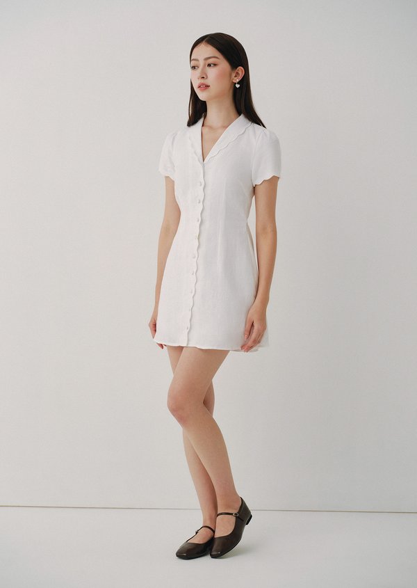 Nellie Mini Dress - White