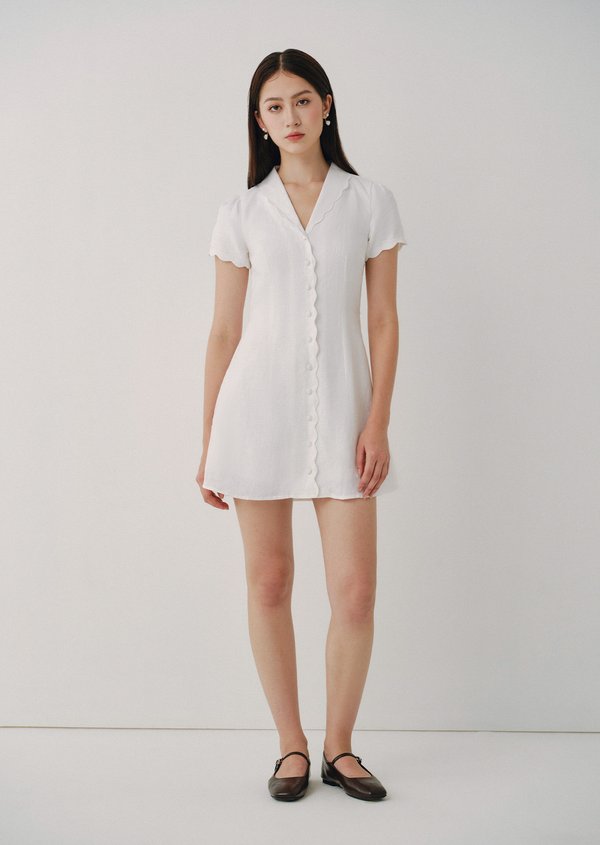 Nellie Mini Dress - White