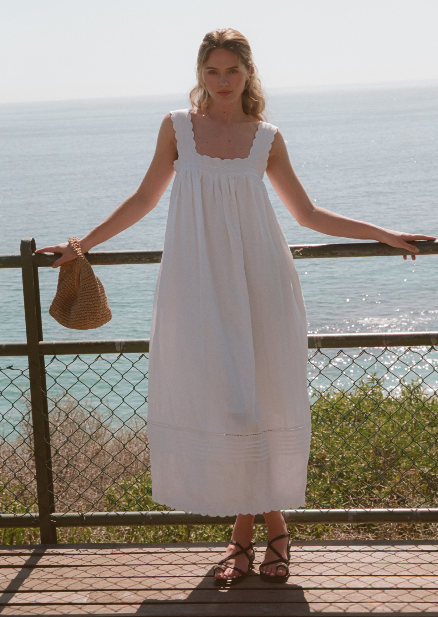 Eliot Maxi Dress - White | Caramel Monster
