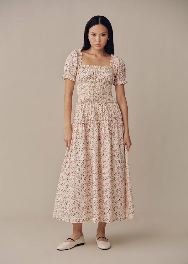 Cove Midaxi Dress - Lovebird in Bloom