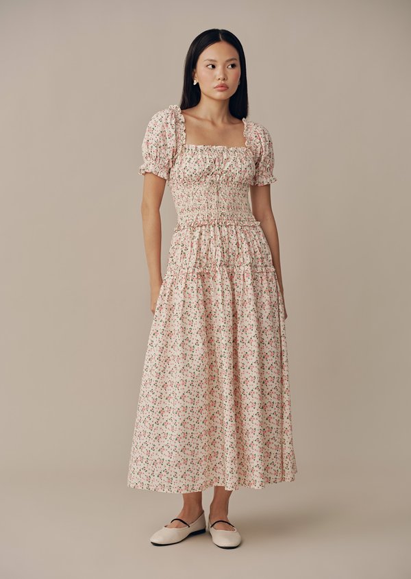 Cove Midaxi Dress - Lovebird in Bloom