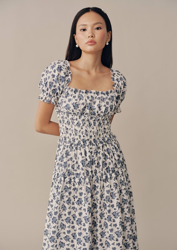 Cove Midaxi Dress - Rosa in Morning Sky