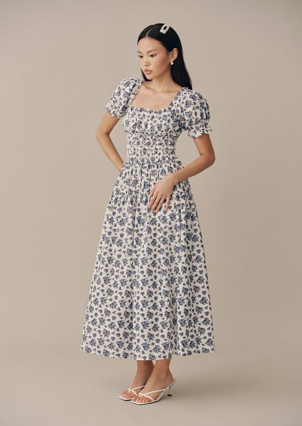 Cove Midaxi Dress - Rosa in Morning Sky