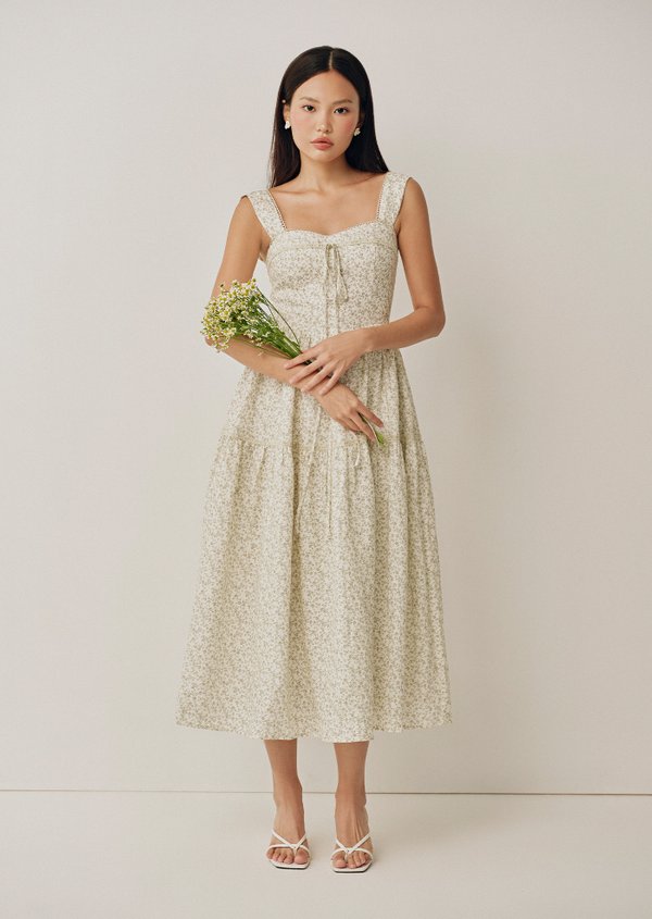 Kady Midaxi Dress - Wild Prune In Sage