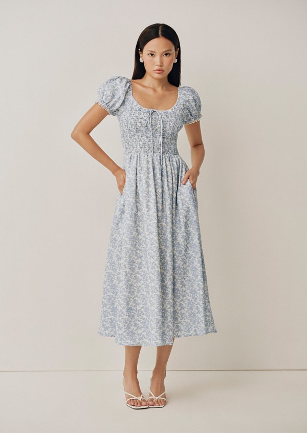 Helga Midi Dress - Concord In Skylight Helga Midi Dress - Concord In Skylight