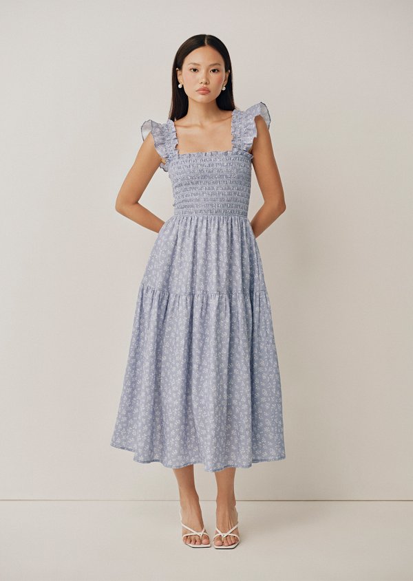 Hilton Midi Dress - Daisy Steel Hilton Midi Dress - Daisy Steel
