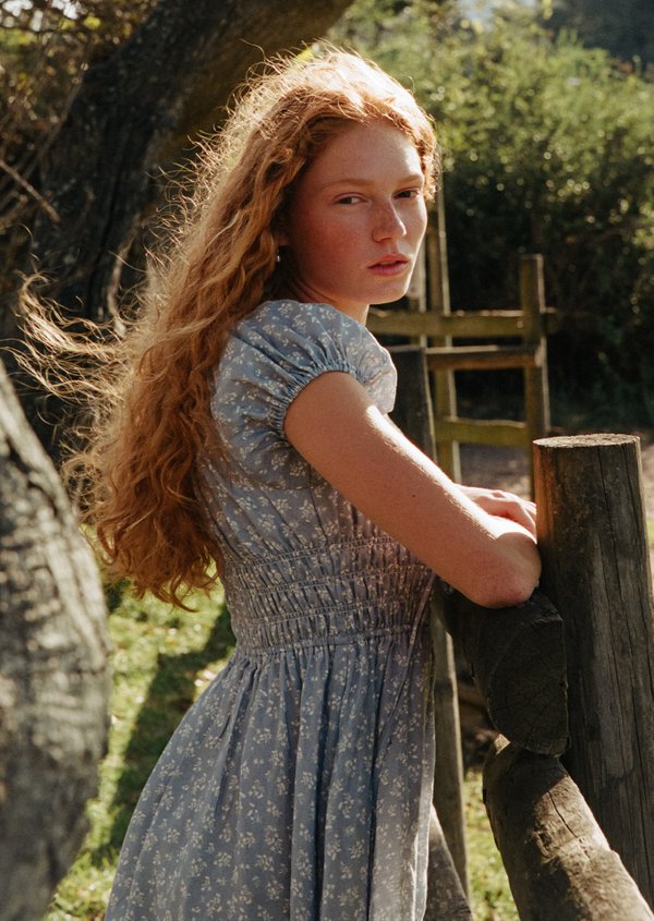 Mia Midi Dress - Daisy Steel