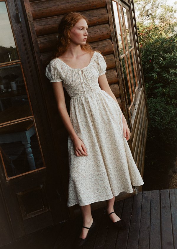 caramel ワンピース　10y Tasha Maxi Dress - White | Caramel Monster