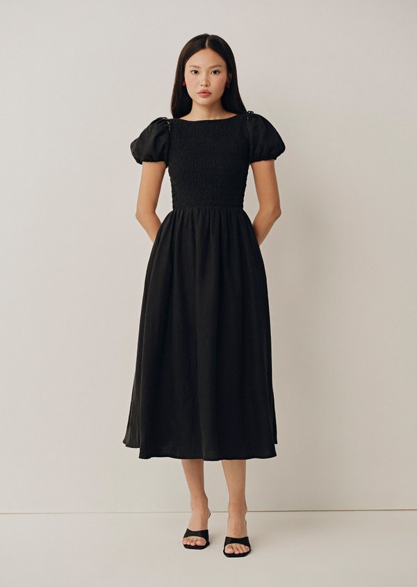 Sophia Midi Dress - Black Sophia Midi Dress - Black