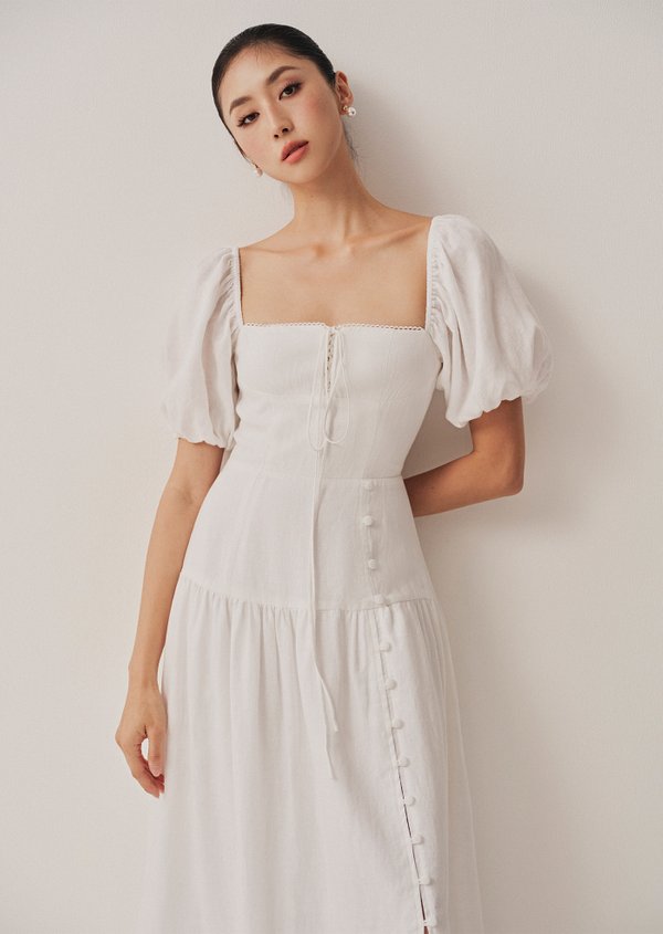 Katie Midaxi Dress - White