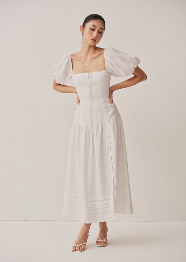 Katie Midaxi Dress - White