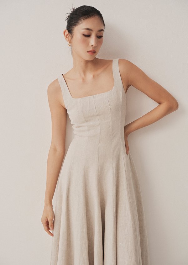 Nadia Midaxi Dress - Sand