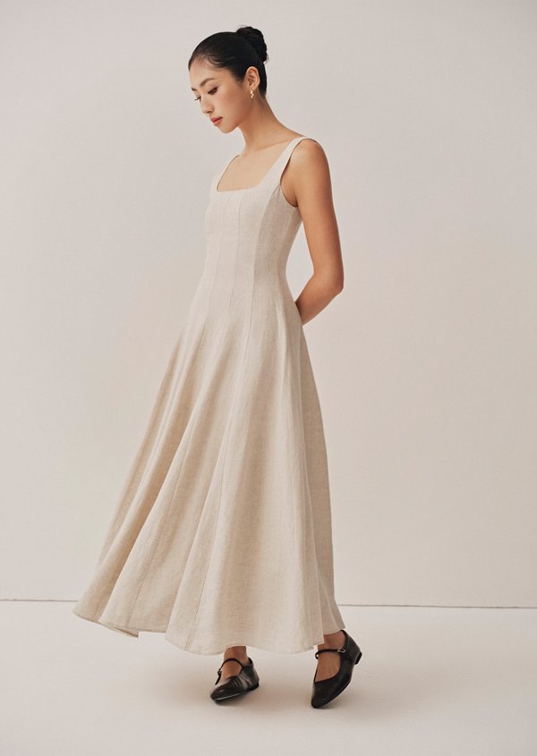 Nadia Midaxi Dress - Sand