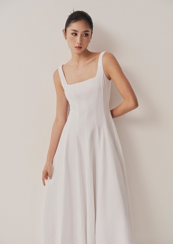 Nadia Midaxi Dress - White
