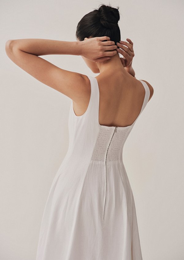 Nadia Midaxi Dress - White