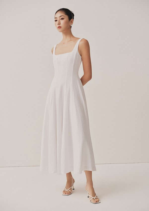 Nadia Midaxi Dress - White