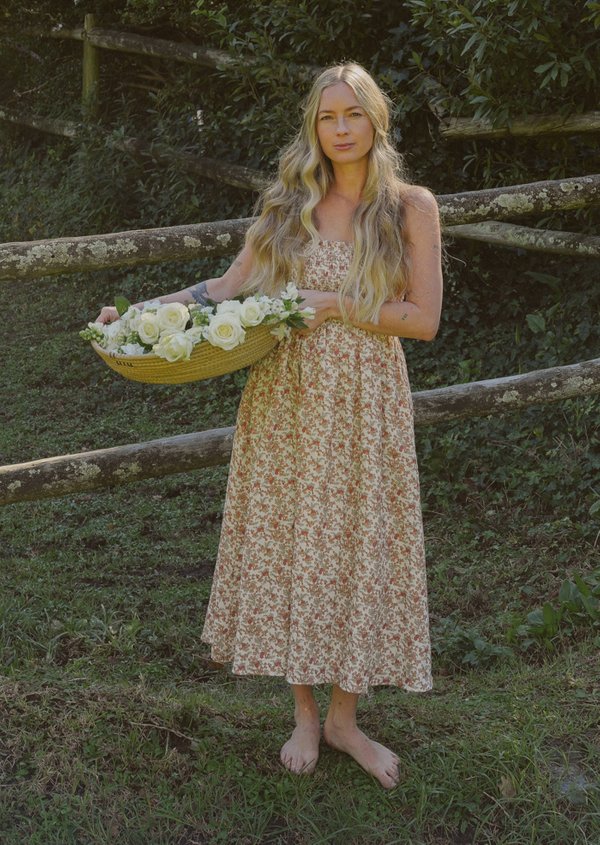 Evelyn Midaxi Dress - Concord In Ginger