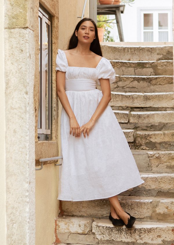 Tasmin Midaxi Dress - White Tasmin Midaxi Dress - White