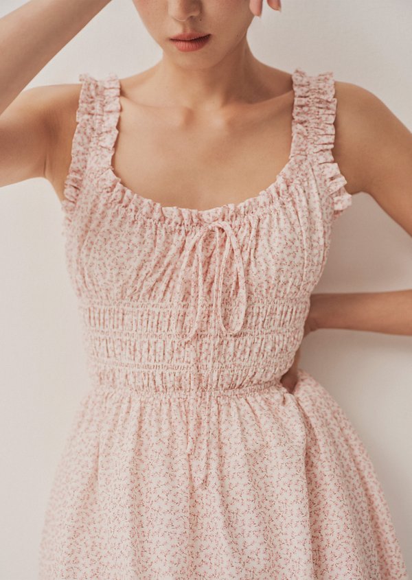 Helsinki Midi Dress - Blush Lily