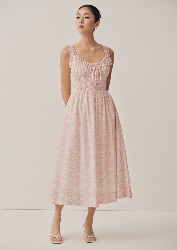 Helsinki Midi Dress - Blush Lily