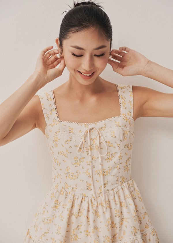 Molly Mini Dress - Gold Crest