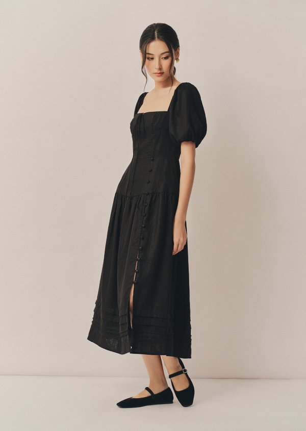 Katie Midaxi Dress - Black