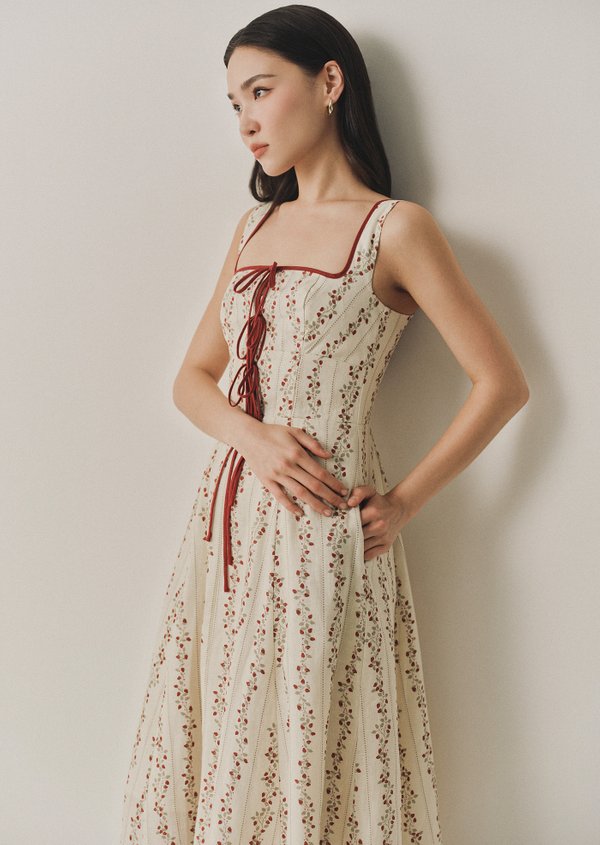 Juliette Midi Dress - Merryberry In Vines