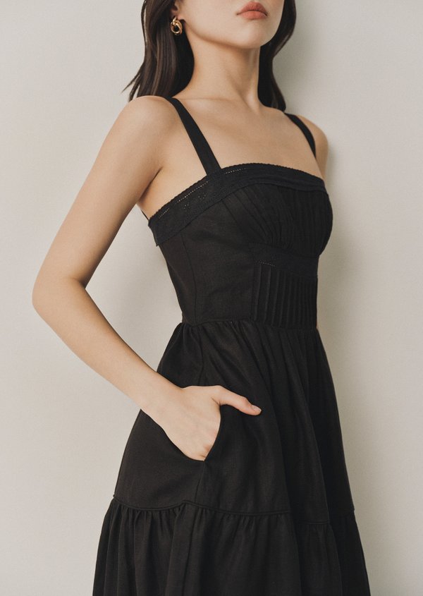Sybil Midaxi Dress - Black