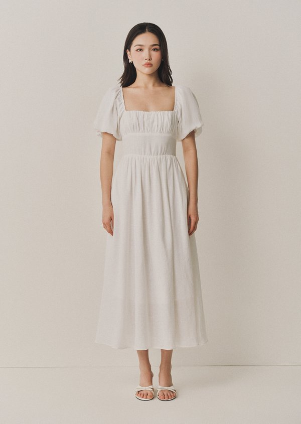 Tasmin Midaxi Dress - White