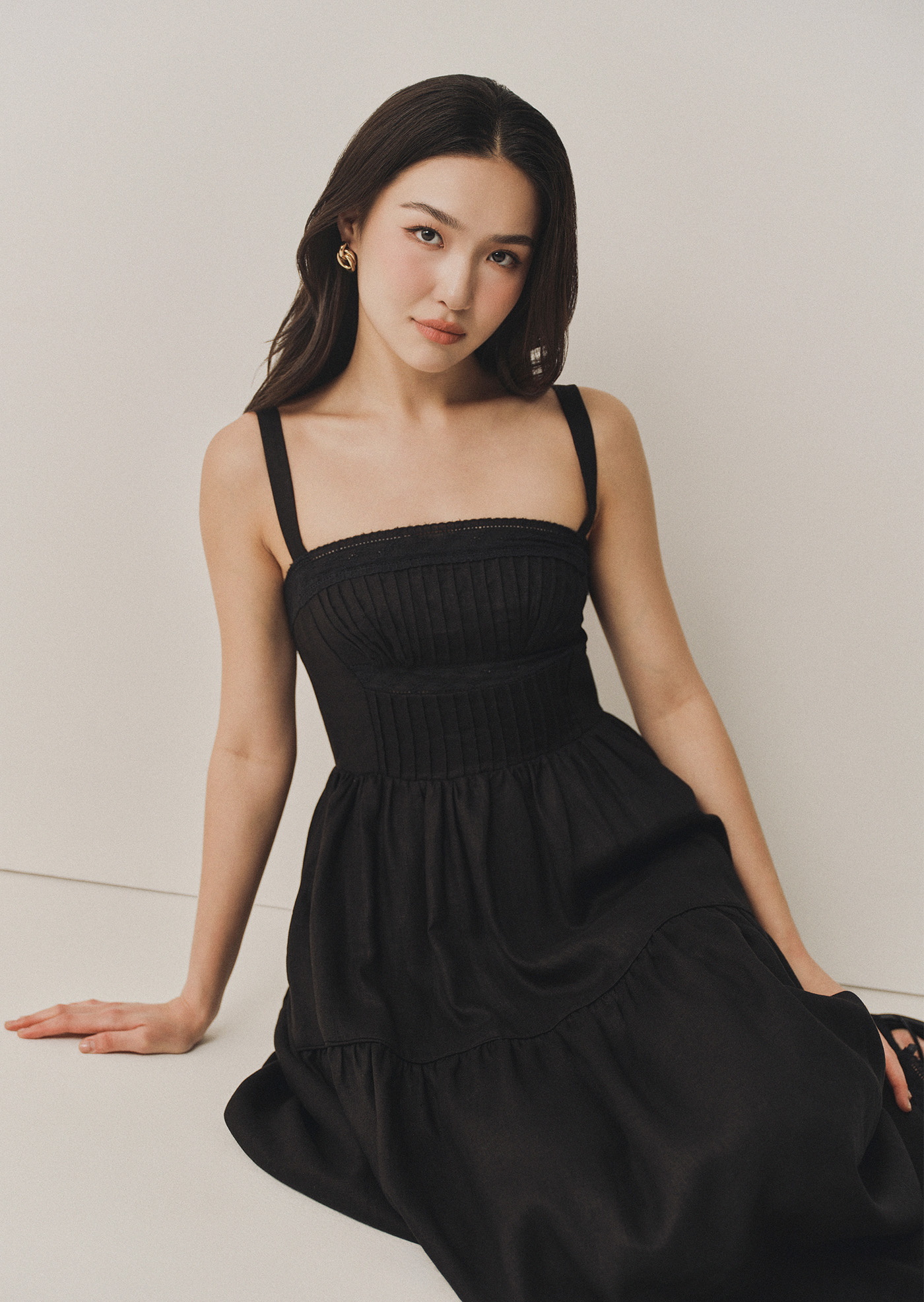 Sybil Midaxi Dress - Black