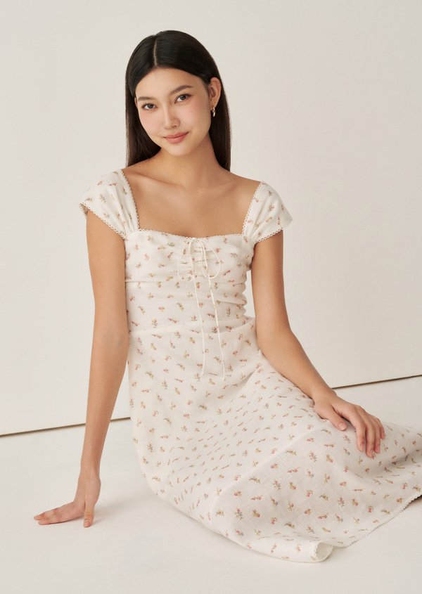 Johanson Midi Dress - Pomegranate In Rose Dusk