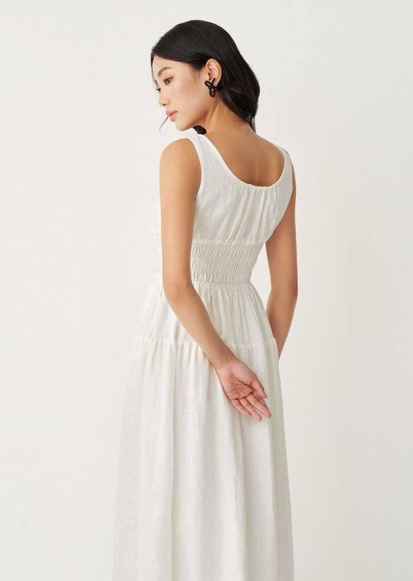 Miami Midi Dress - White