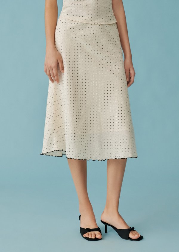 Campanula Midi Skirt - Snowberry