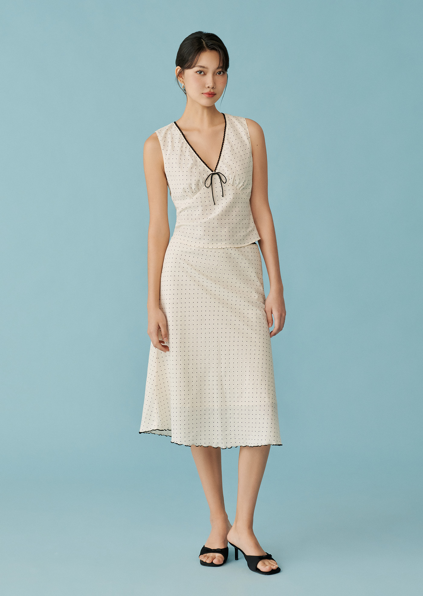 Campanula Midi Skirt - Snowberry