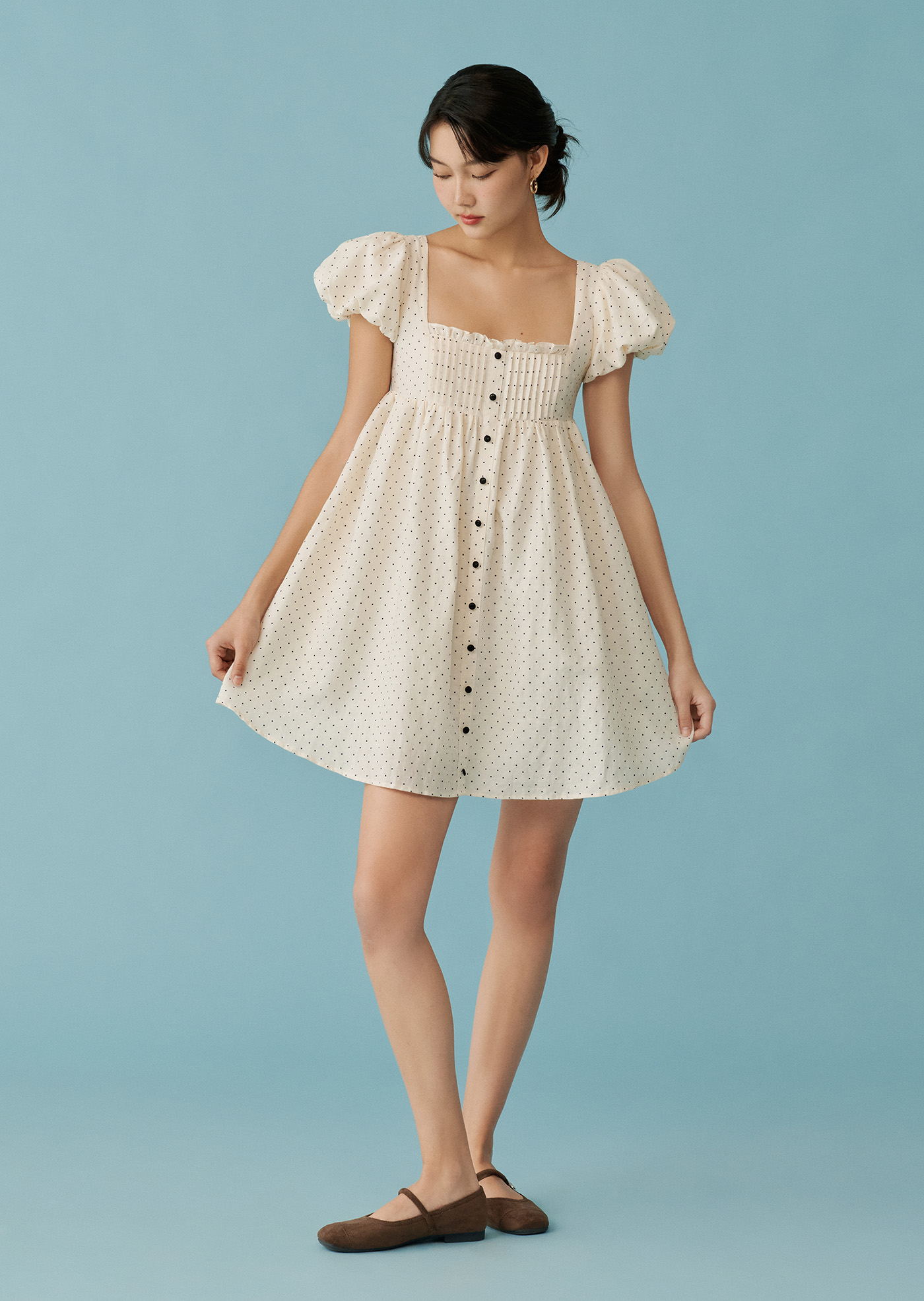 Sweet Pea Mini Dress - Snowberry