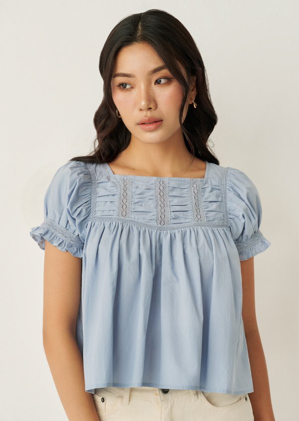 Henri Top - Azure Blue